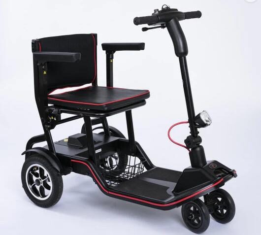 Black And Red Featherweight Mobility Scooter